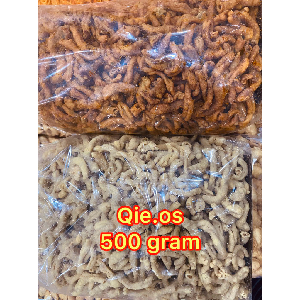 

Kripik usus ayam crispy krispi 500 gr ori pedas gurih asin snack cemilan camilan