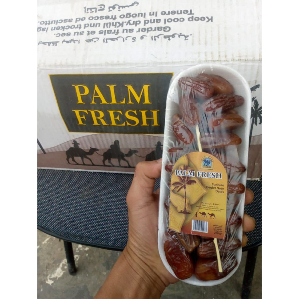 

KURMA MADU DEGLET NOUR 250 GRAM PALM FRESH BEST QUALITY BPOM