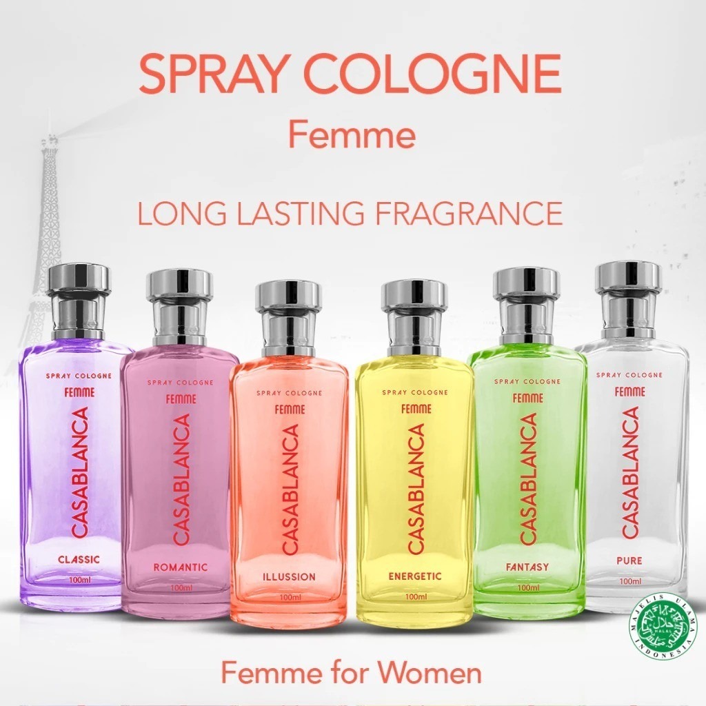 CASABLANCA Spray Cologne Femme Parfum Fragrance 100ml / Parfum Casablanca Wanita