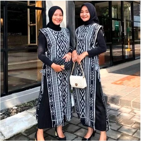 Rompi Vest Tenun Wanita – Wastra Nusantara Motif Etnik Keren