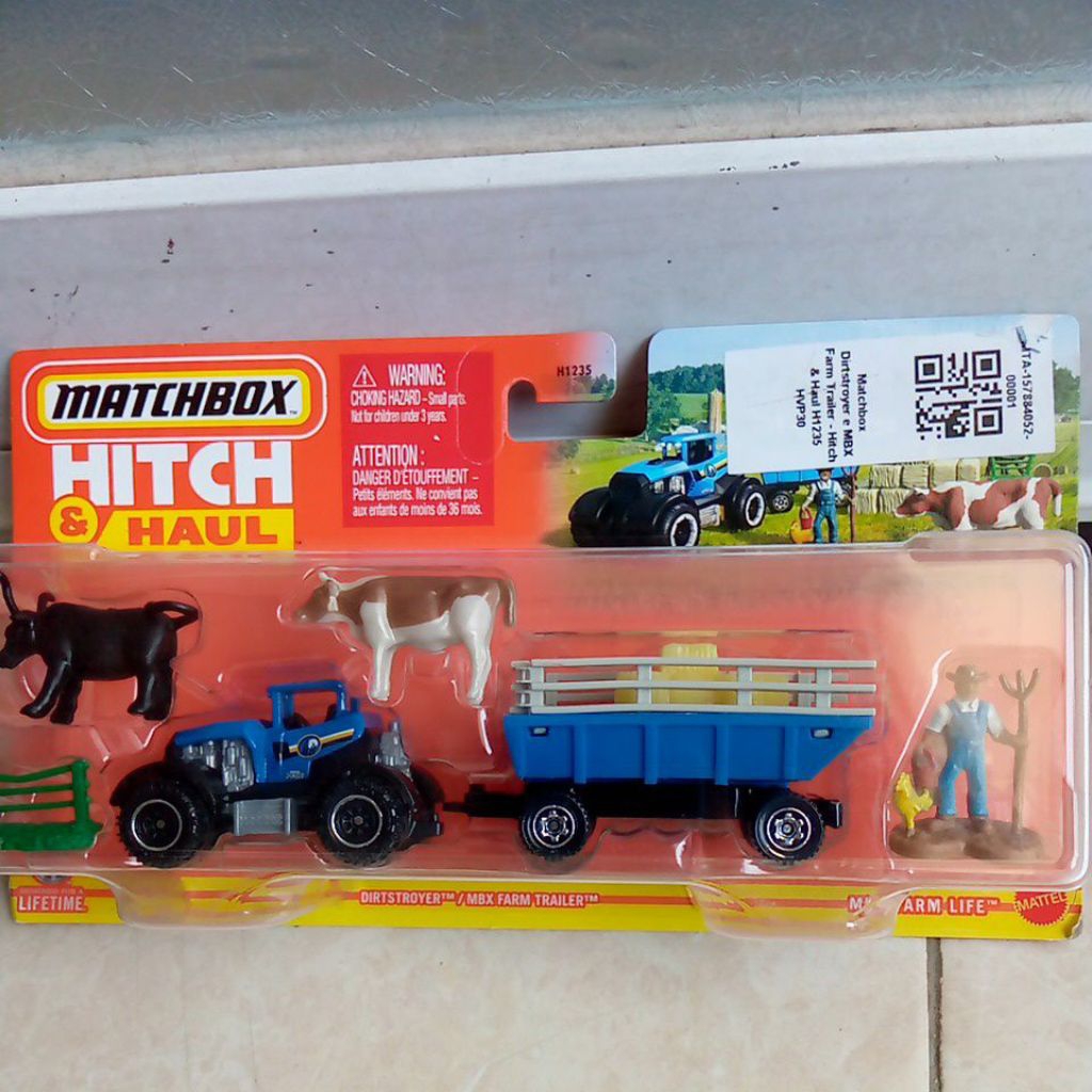 Matchbox Hitch & Haul Dirtstroyer / Mbx Farm Trailer