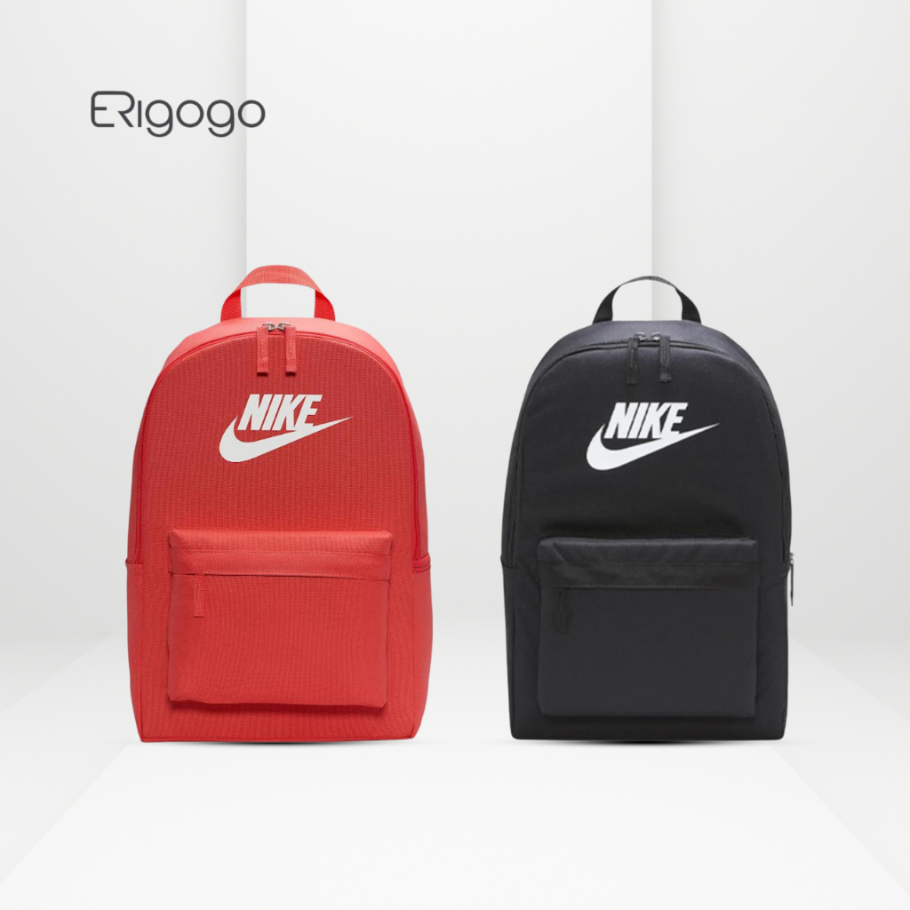Tas NIKE Heritage Backpack FA21 Tas Ransel Unisex Black (DC4244-0100) & Red (DC4244-814)