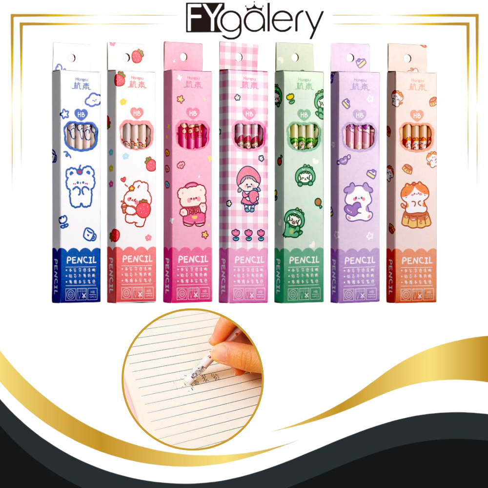 

FYgalery Pensil Set Isi 10 Pensil Set Alat Tulis Sekolah Pensil Set Pack Pensil Anak Karakter Y2020