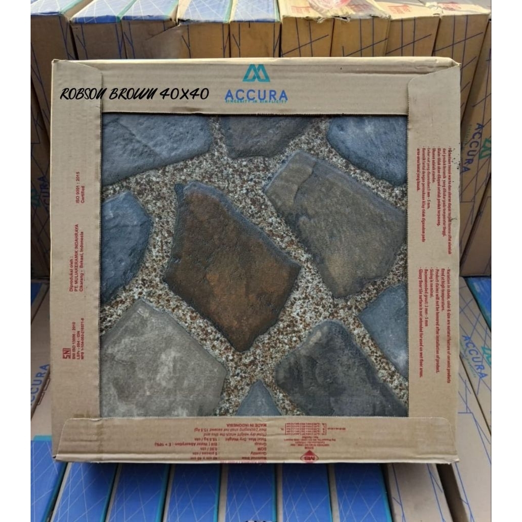 Keramik Lantai 40x40 Robson Brown