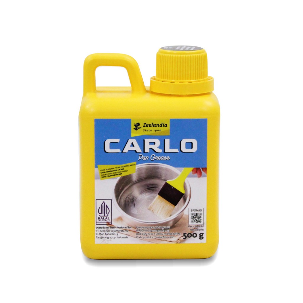 

Carlo Pan Grease 500g – Minyak Oles Loyang Anti Lengket Zeelandia | Pelumas Loyang Kue Roti