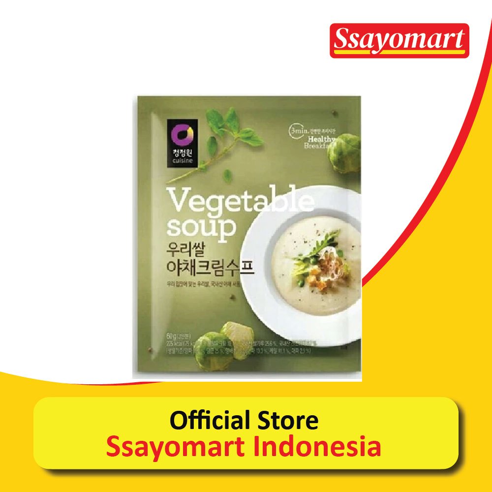 

Chung Jung One Vegetable Soup Sup Krim Instan Sayuran 60gr