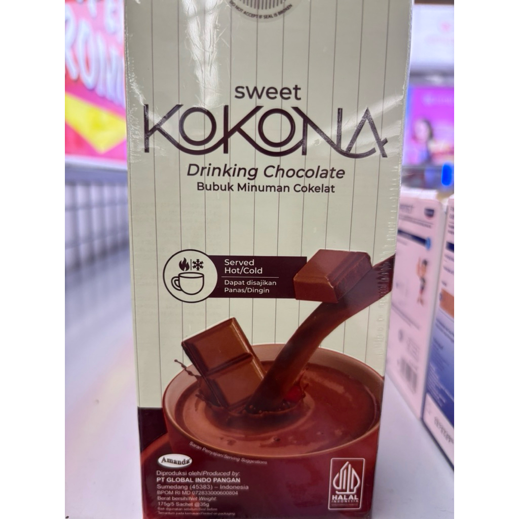 

KOKONA drinking chocolate kemasan 175g (5x35g)