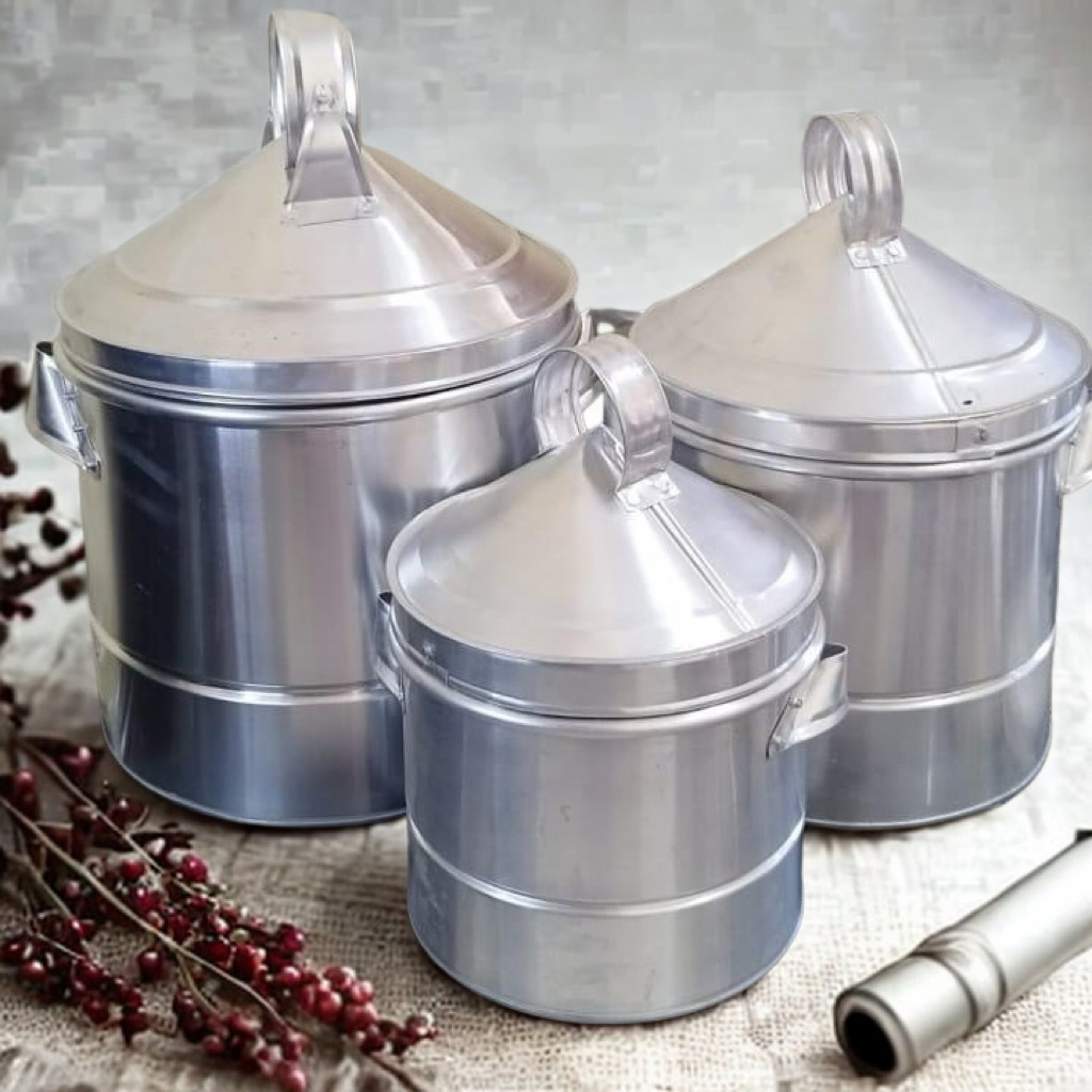 Dandang Sabluk/ Dandang Nasi Kerucut 1Kg & 1,5Kg (Aluminium)