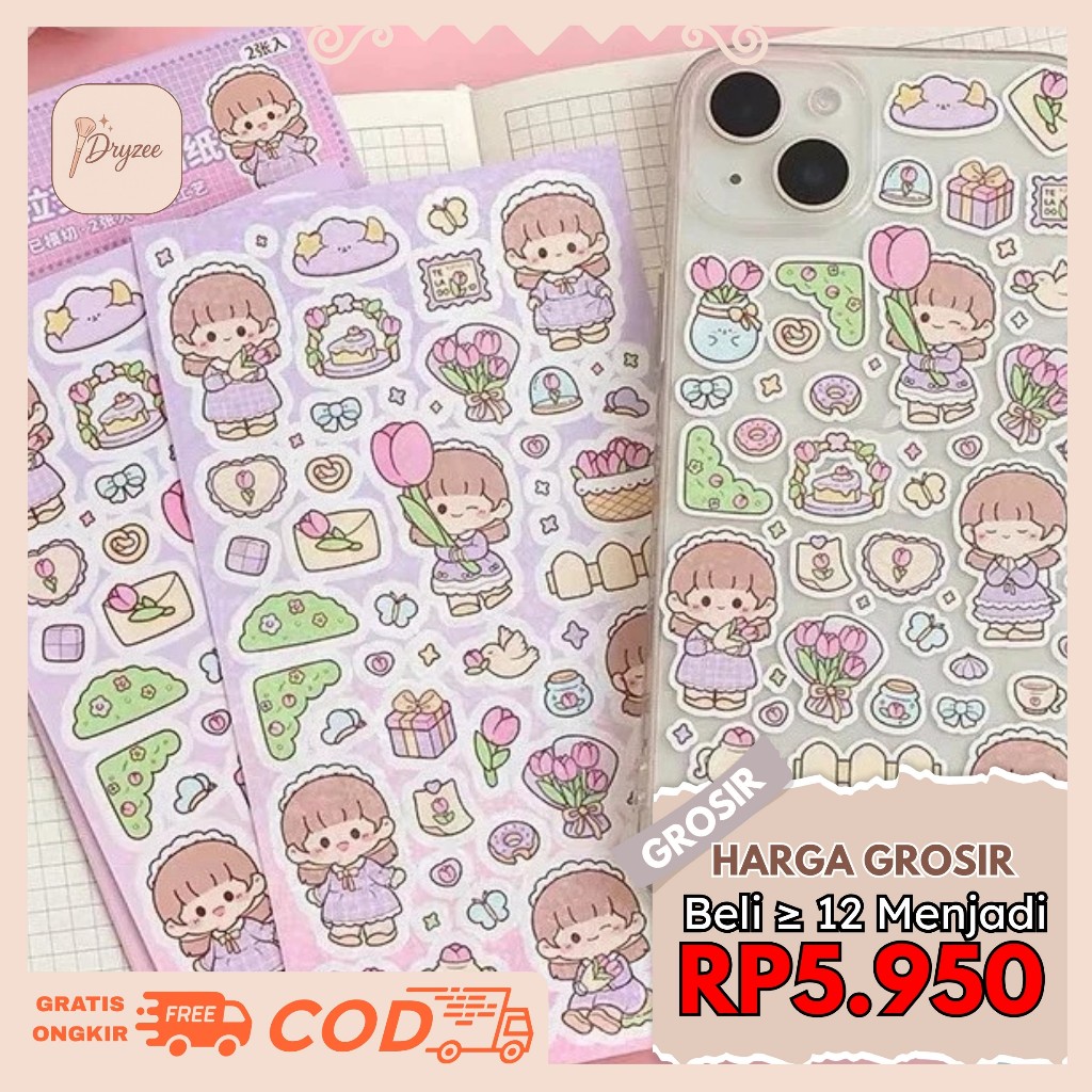 

Stiker Glitter Cantik Soft & Cute Buat Dekor DIY Case HP / Deco Photocard Kpop TLD135