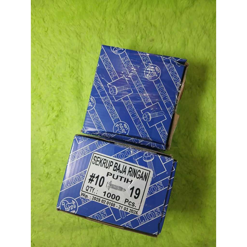 Sekrup Baja Ringan MOON LION 10 x 19