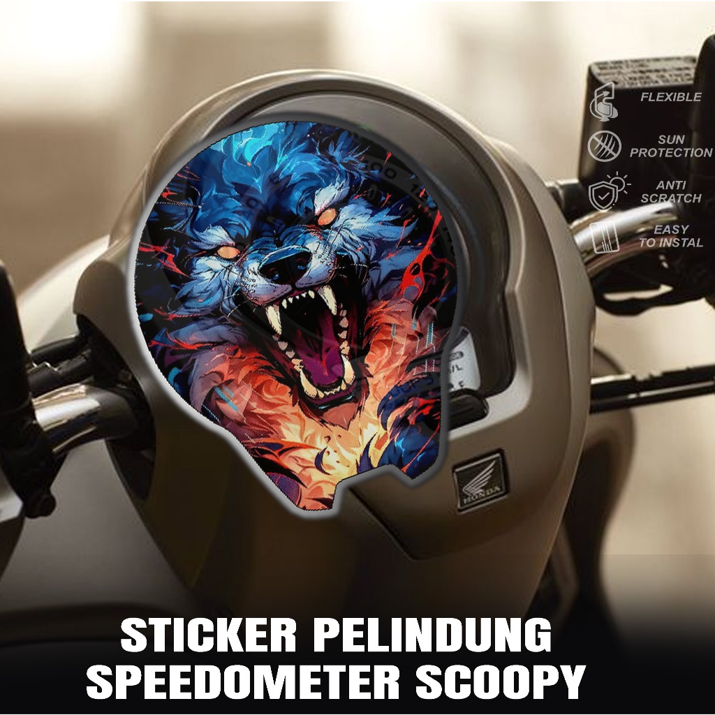 STICKER PELINDUNG SPEEDOMETER SCOOPY PRESTIGE - STICKER ANTI GORES SPEEDOMETER SCOOPY PRESTIGE ANIME