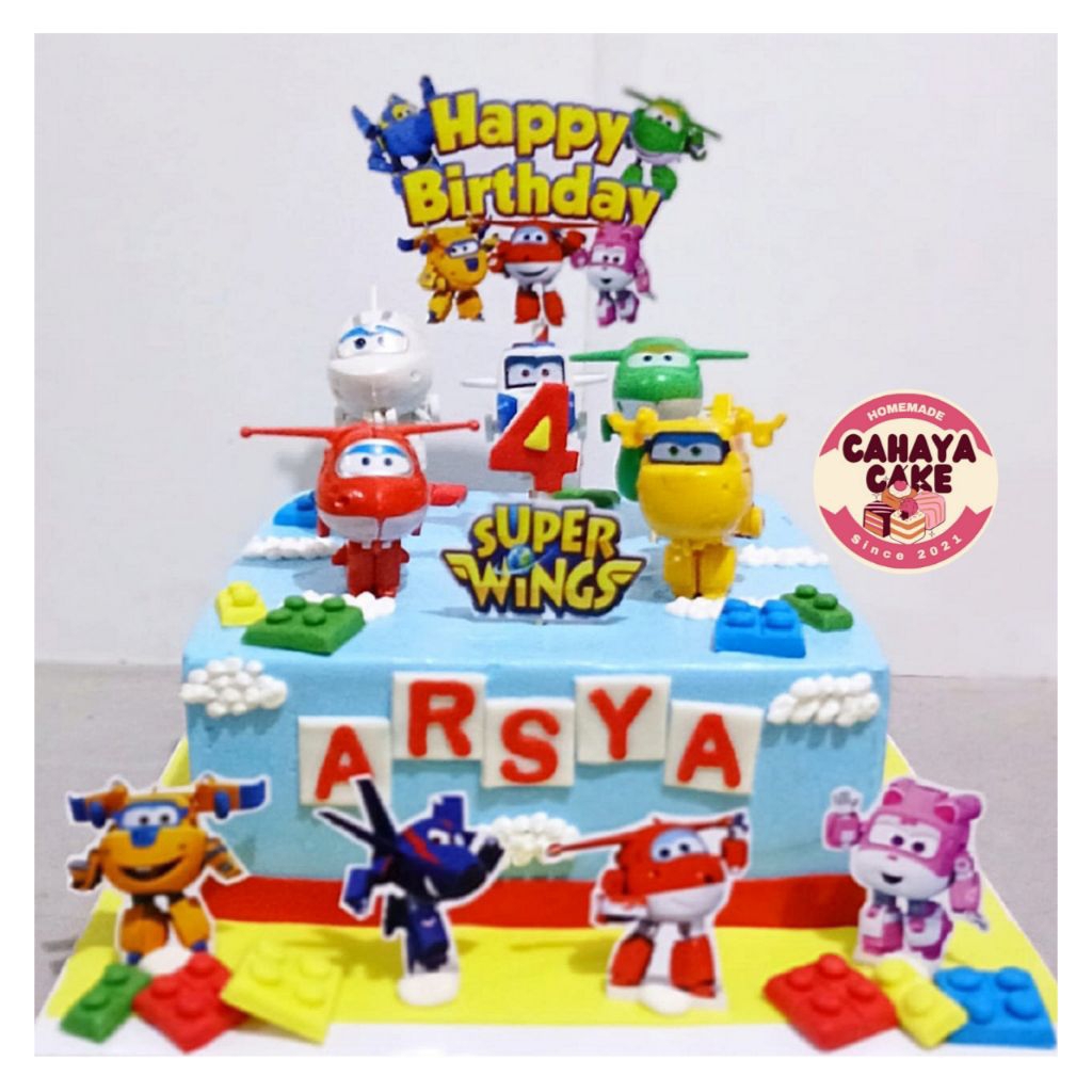 

Super Wings Cake Custom / Kue Ulang Tahun Superwing / Custom Cake