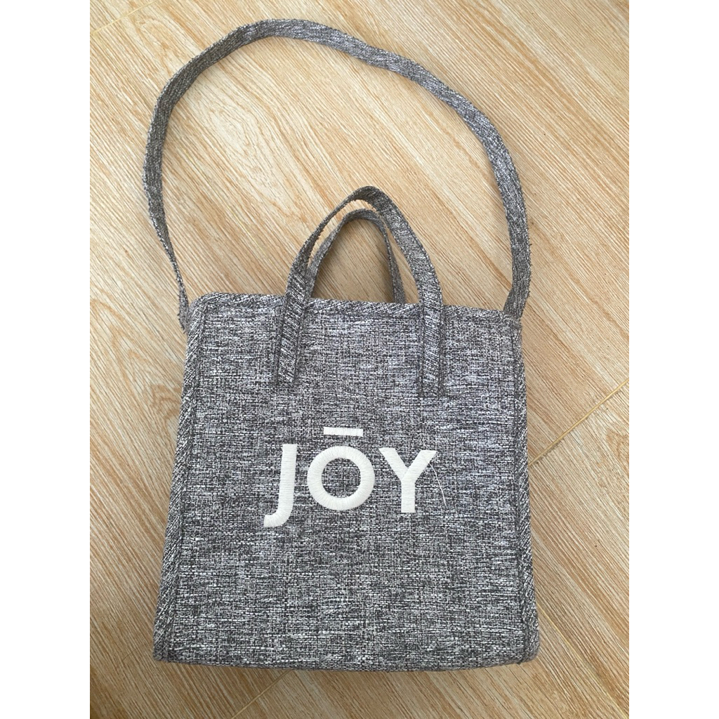 JOY GRYSON joy gryson fabric bag tas tweed kulit asli
