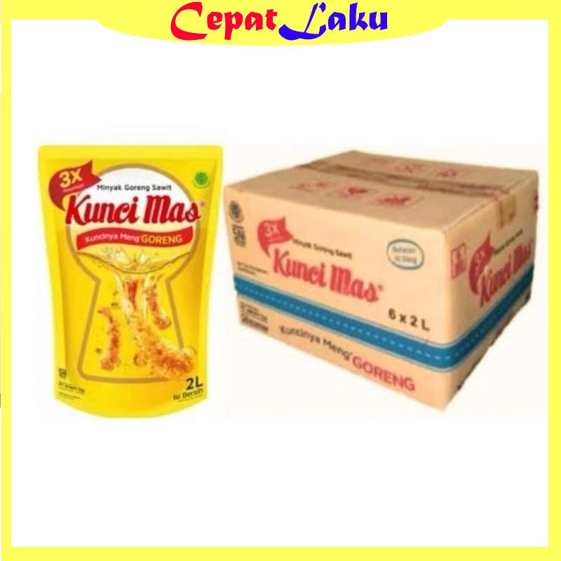 

Minyak Goreng Kunci Mas 2 Liter 1 Dus isi 6