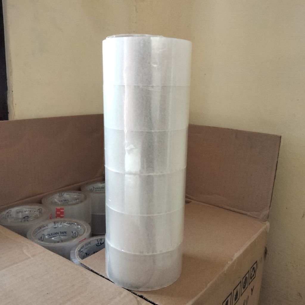 

[ISI 6] LAKBAN 45mm×90yard / Packing Tape 1 Slop Grosir / Murah