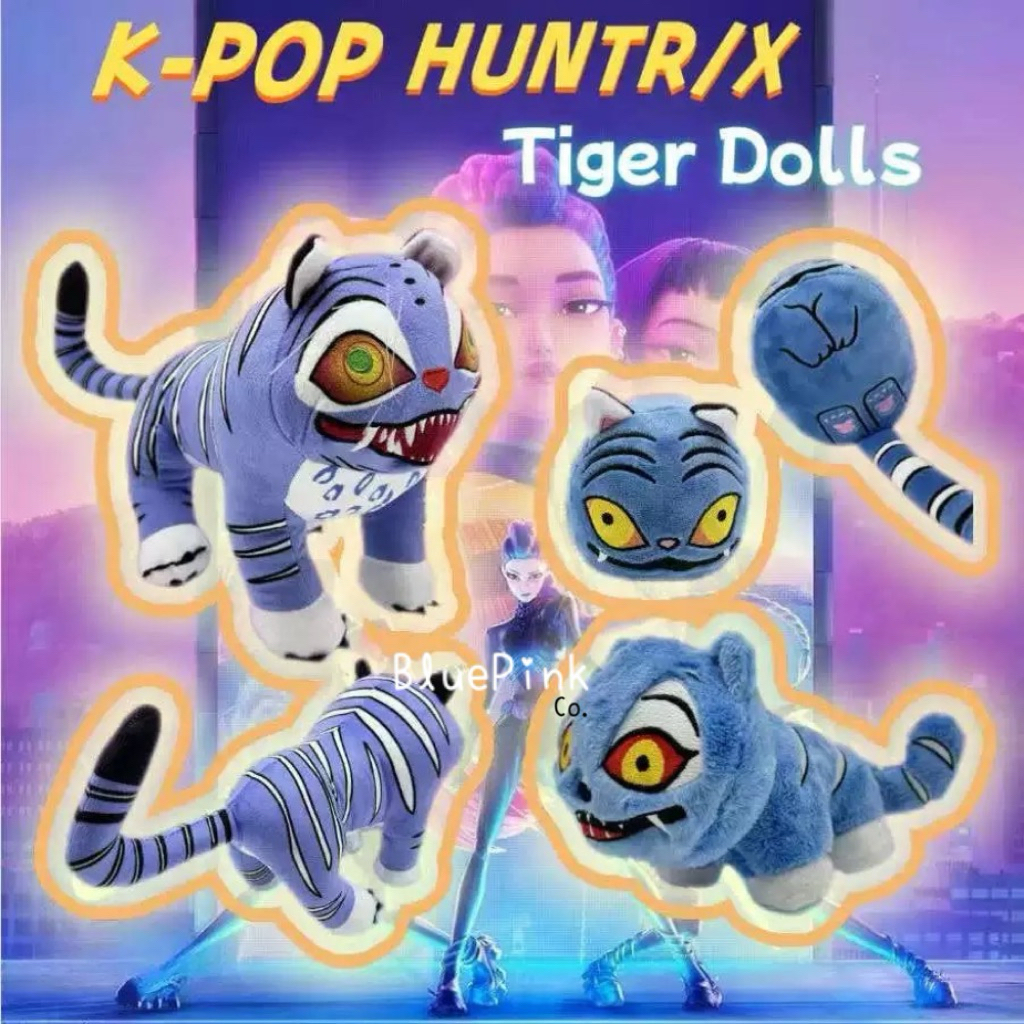 Netflix Shop Kpop Demon Hunters Cat Derpy Dumb Idiot Tiger Magpie Bird Cute Soft Doll Plush Original