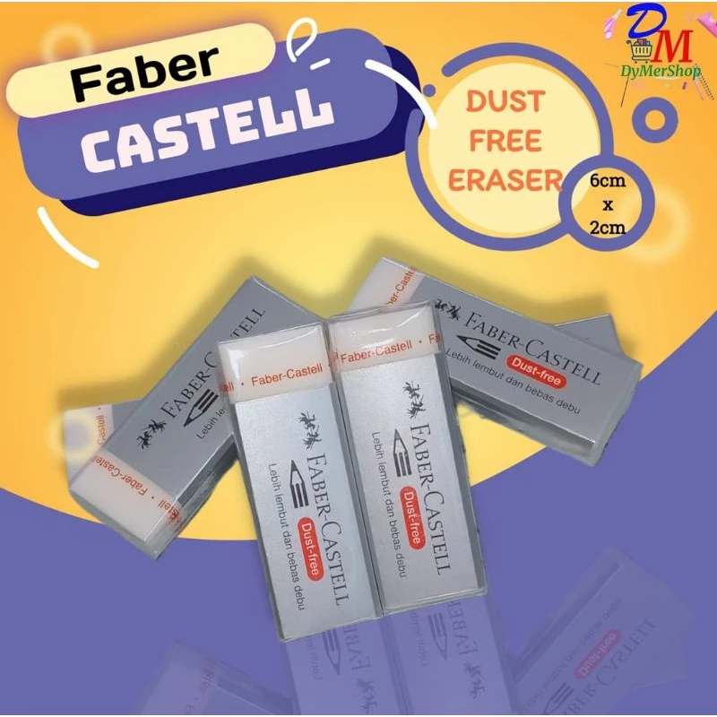 

Penghapus anti debu faber castell besar Stip Pinsil Fabercastell Original cover silver