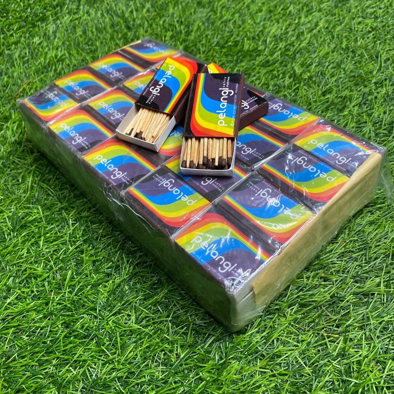 [RETAIL] KOREK KAYU CAP PELANGI 1 PACK ISI 100 KOTAK | KOREK API KAYU JADUL | GERETAN KAYU |