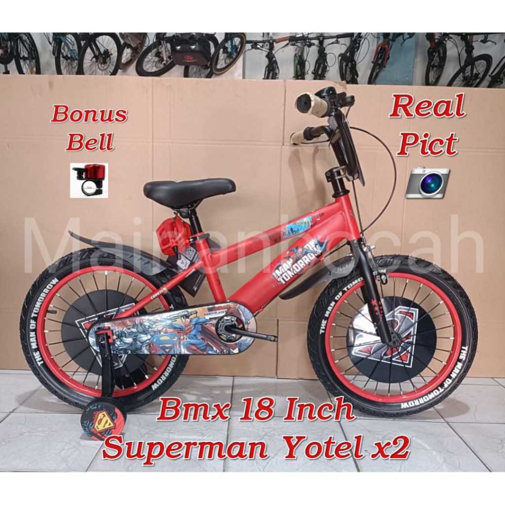 SEPEDA ANAK LAKI BMX 18 INCH COYOTE SUPERMAN YOTEL X2 BY: ELEMENT TERBARU