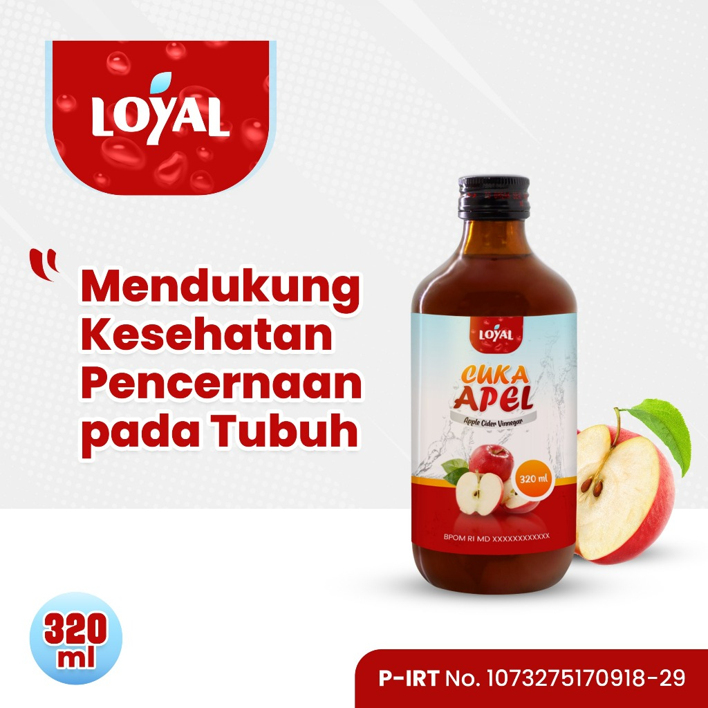 

Cuka Apel 320ml With The Mother - Apple Cider Vinegar Asli Original
