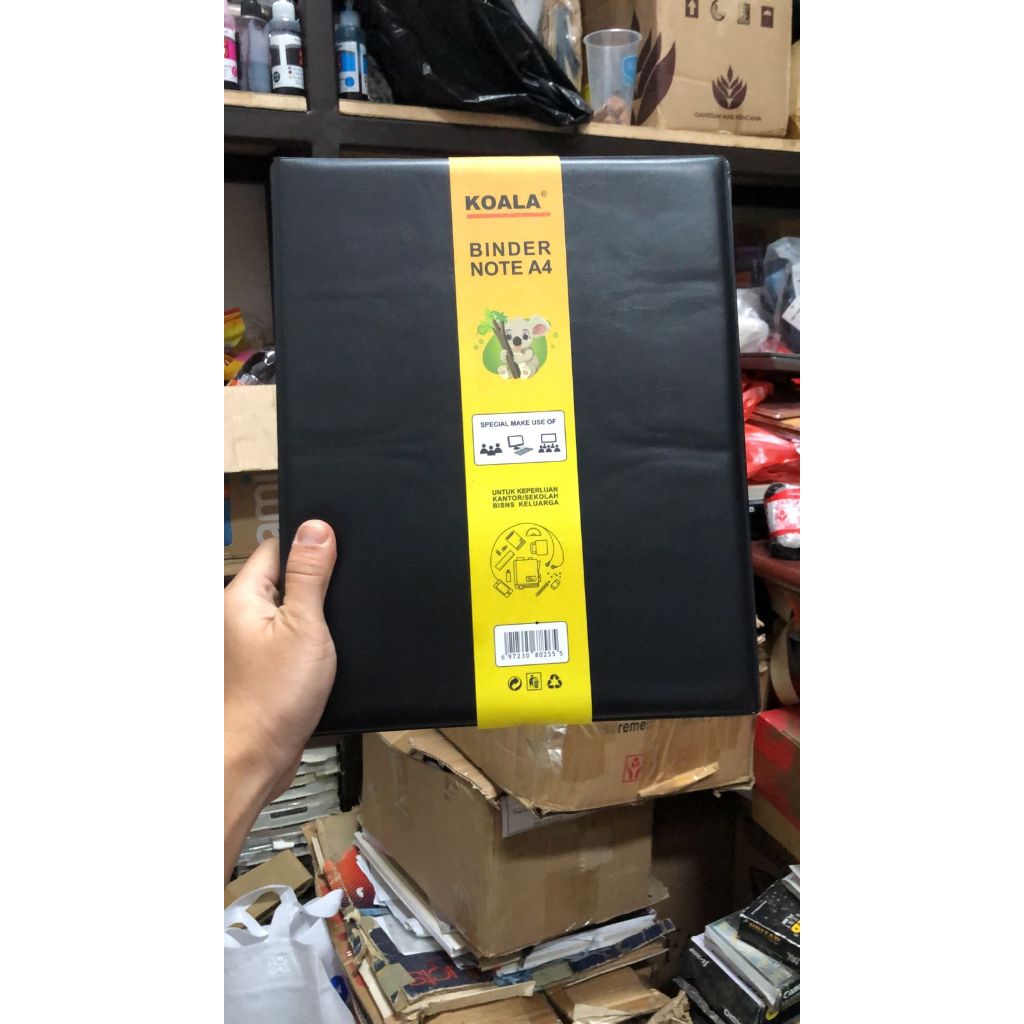 

map binder looseleaf koala ( ada cover bening / cover sintetis) ring 30 buah