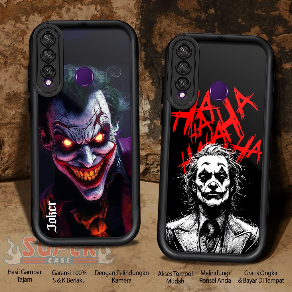 Case Hp For HUAWEI Y6P 2020 JOKER SoftCase Glossy casing Handphone Silikon Glass