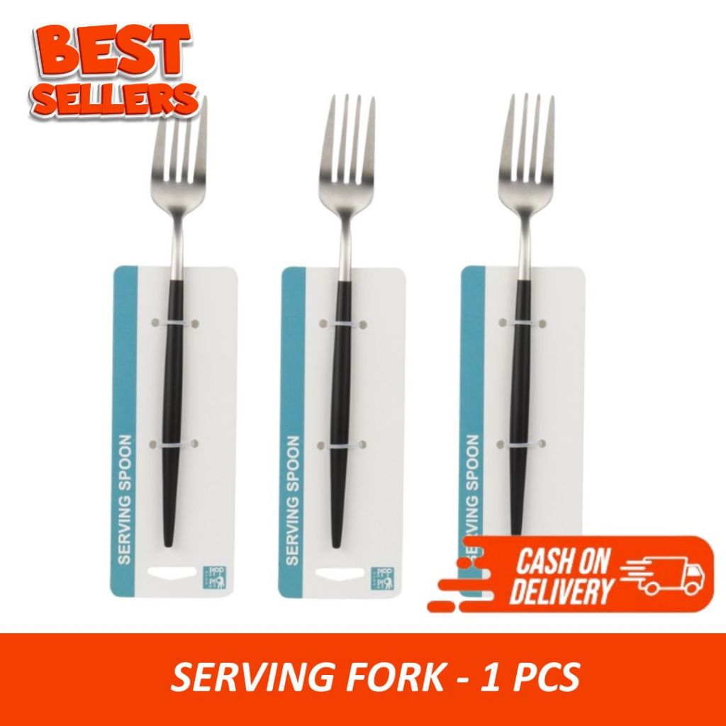 Serving Fork - 1 Pcs - Oki Doki - Garpu Alat Makan