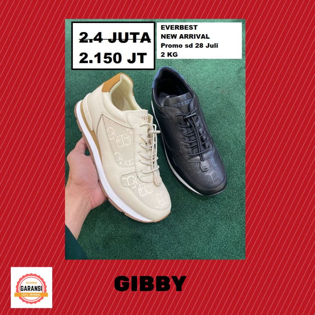 Sepatu sneakers pria EVERBEST seri GIBBY original sale