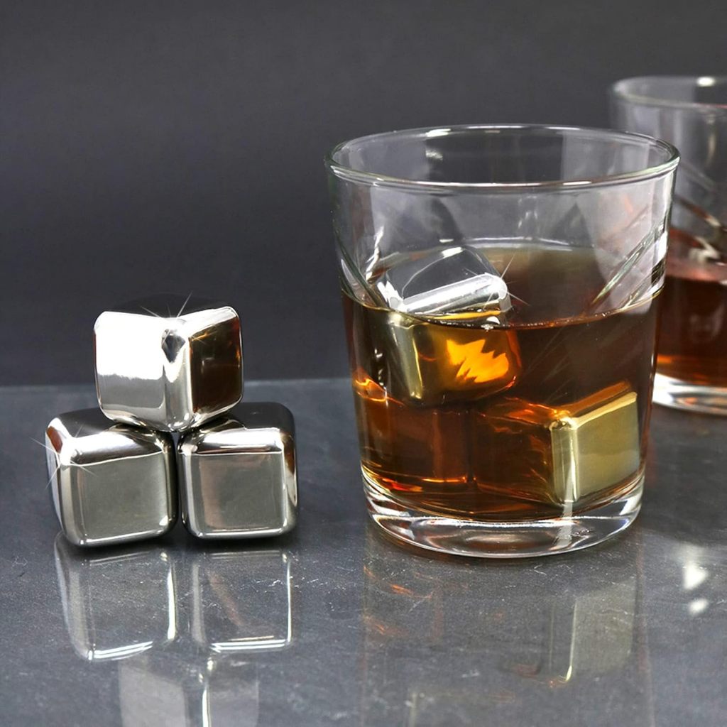 Es Batu Stainless Ice Cube Pendingin Minuman Es Jus Buah Sirup Premium
