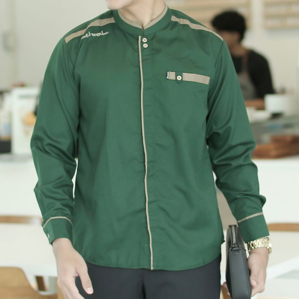 new arrival koko putih lengan panjang el rumi baju koko warna putih baju koko pria modern busana