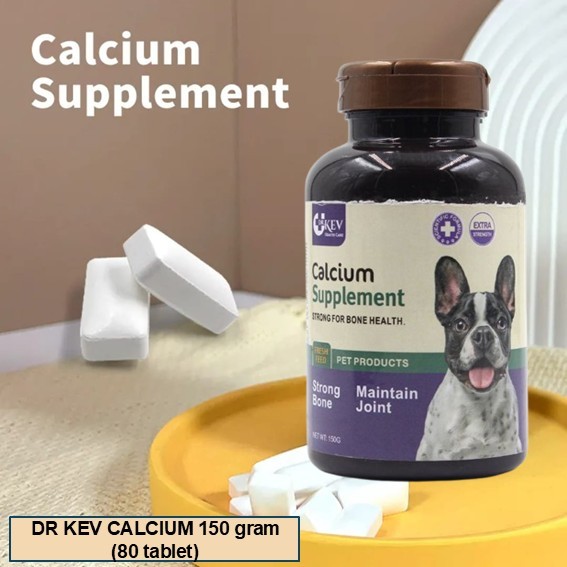 DR KEV CALCIUM 150 GRAM / VITAMIN TULANG / DOG CALCIUM / VITAMIN CALCIUM UNTUK TULANG