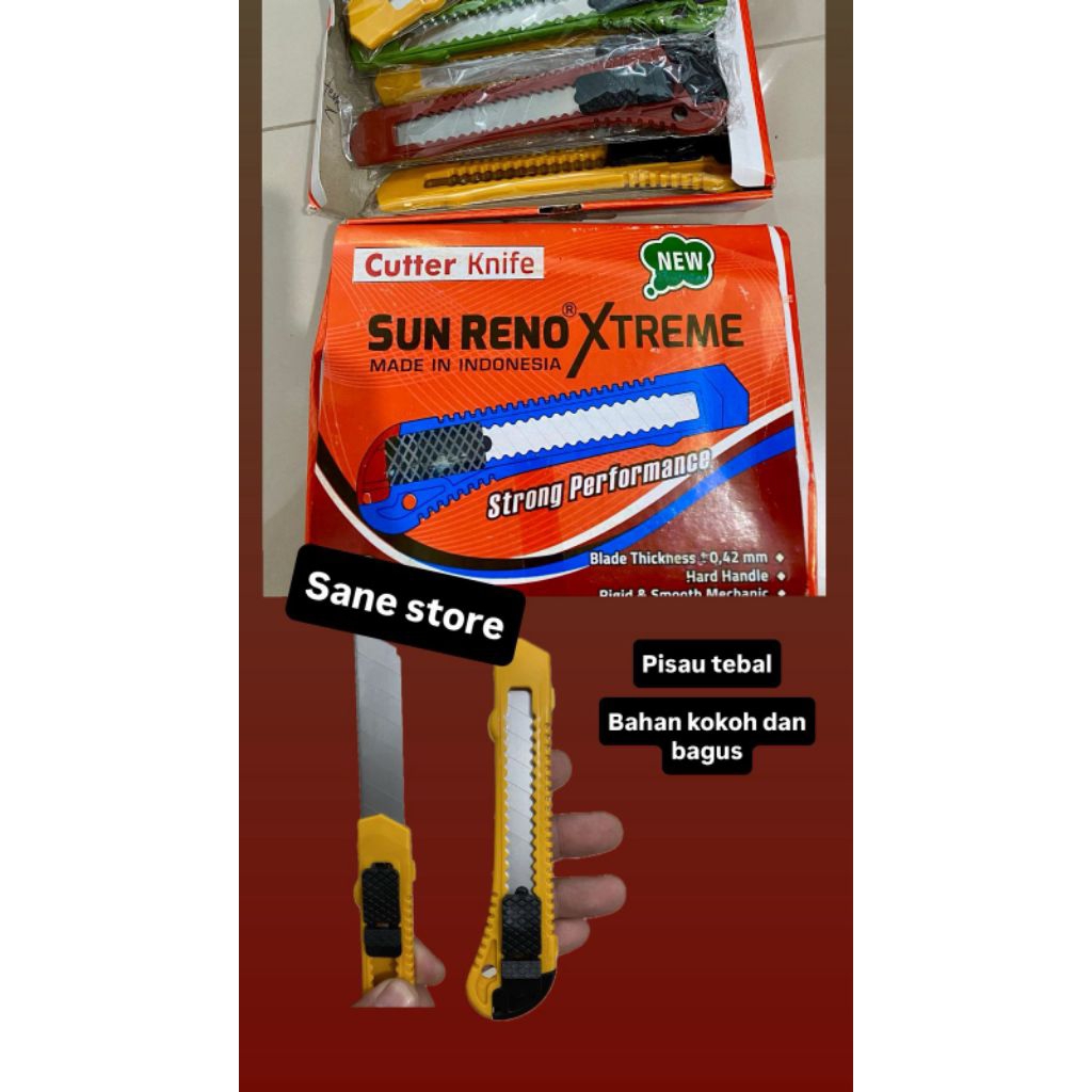 

￼Pisau Cutter, Kater, Cutter Knife besar SUNRENO XTREME,made in Indonesia