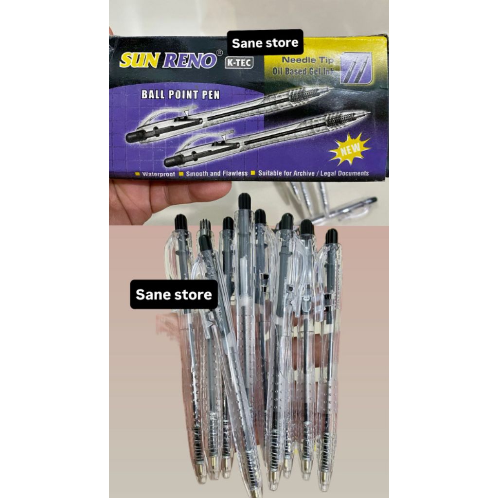 

Ballpoint Pen, Pulpen, Bolpen merk SUNRENO K-TEC,made indo