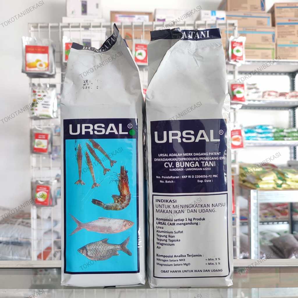 Probiotik Ikan URSAL Cair 1 Liter untuk meningkatkan nafsu makan Ikan dan Udang