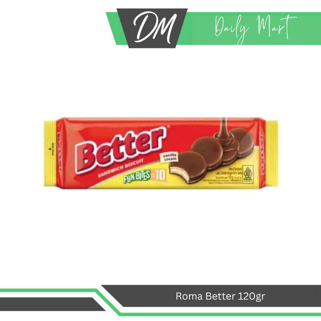 

ROMA Better 100 gr - Snack Rasa Coklat Enak Murah Original Bergizi