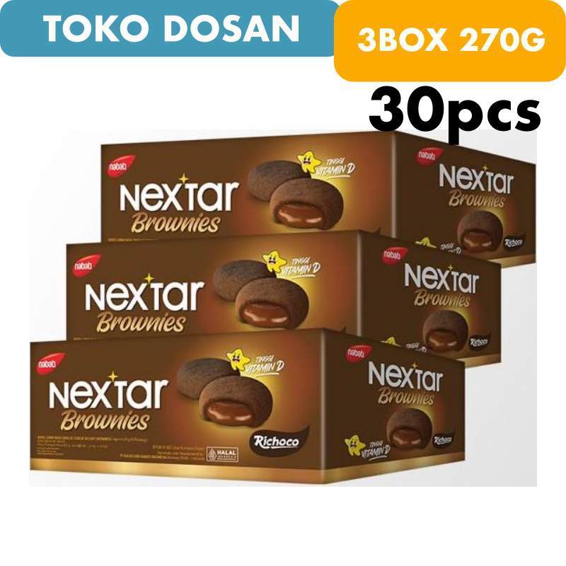 

Paket Nextar Brownies 3 Box Isi 30pcs EXP 2026