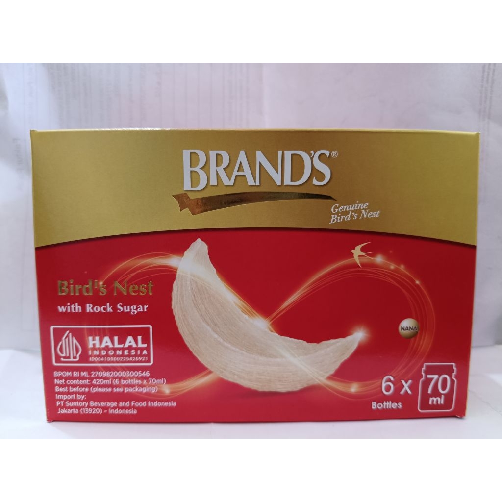 

Brands sarang burung birds nest 70 gr 1 kotak isi 6 botol