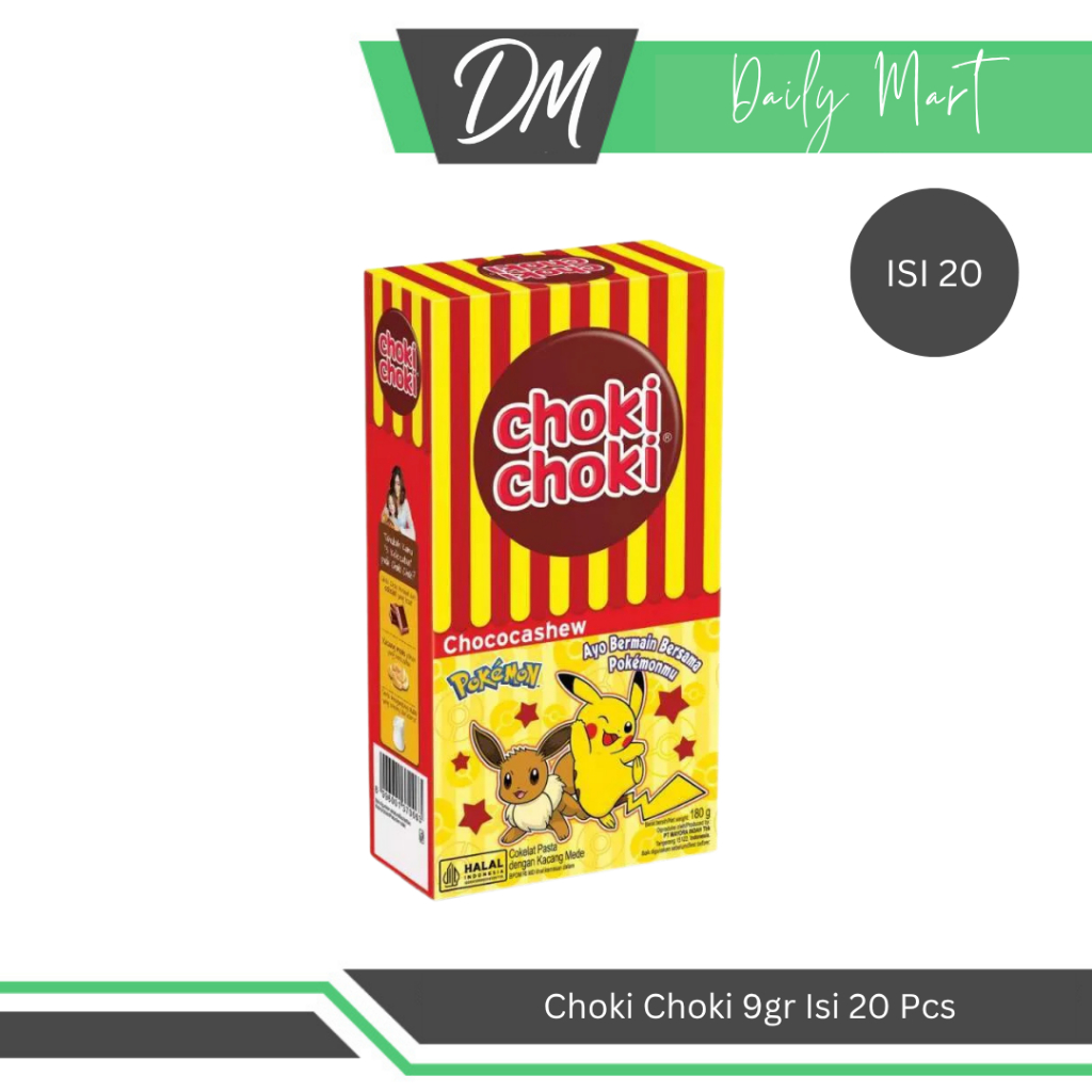 

Choki Choki 9gr 1 Box Isi 20 Pcs - Pasta Coklat Premium Enak Murah Original