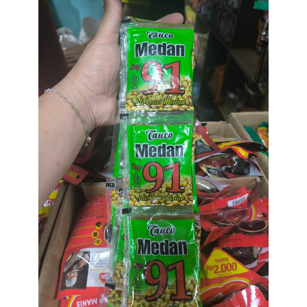 

1 Renceng Tauco Medan Cap 91 Asli Resep Medan isi 12 Sachet x 40 gram