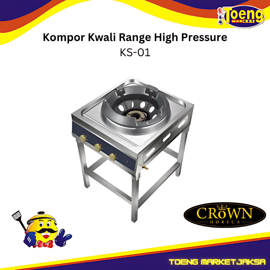 Kompor Kwali Range High Pressure  - GAS KWALI RANGE HIGH PRESSURE KS-01 CROWN