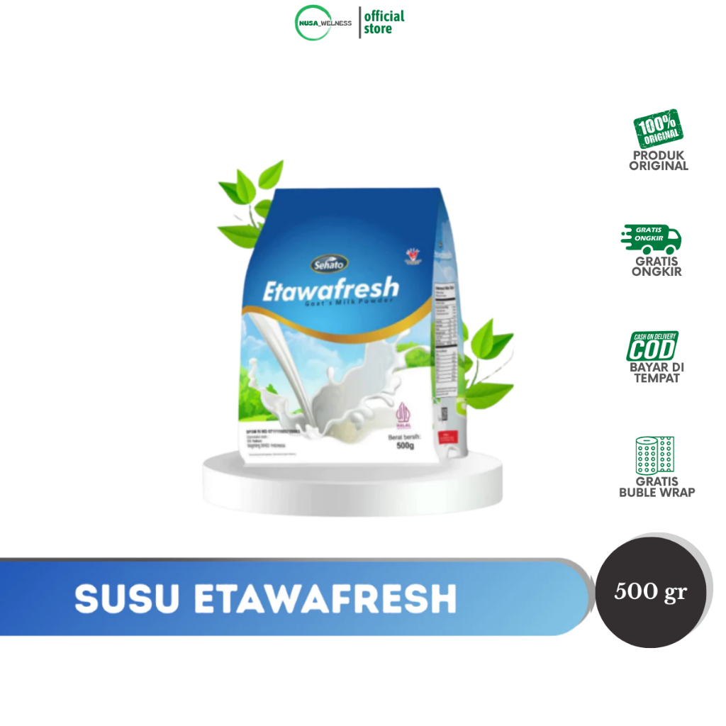 

ETAWAFRESH SEHATO – susu kambing etawa 500 gram | tulang | sendi | kalsium | keropos | lutut | osteoporosis | original 100%