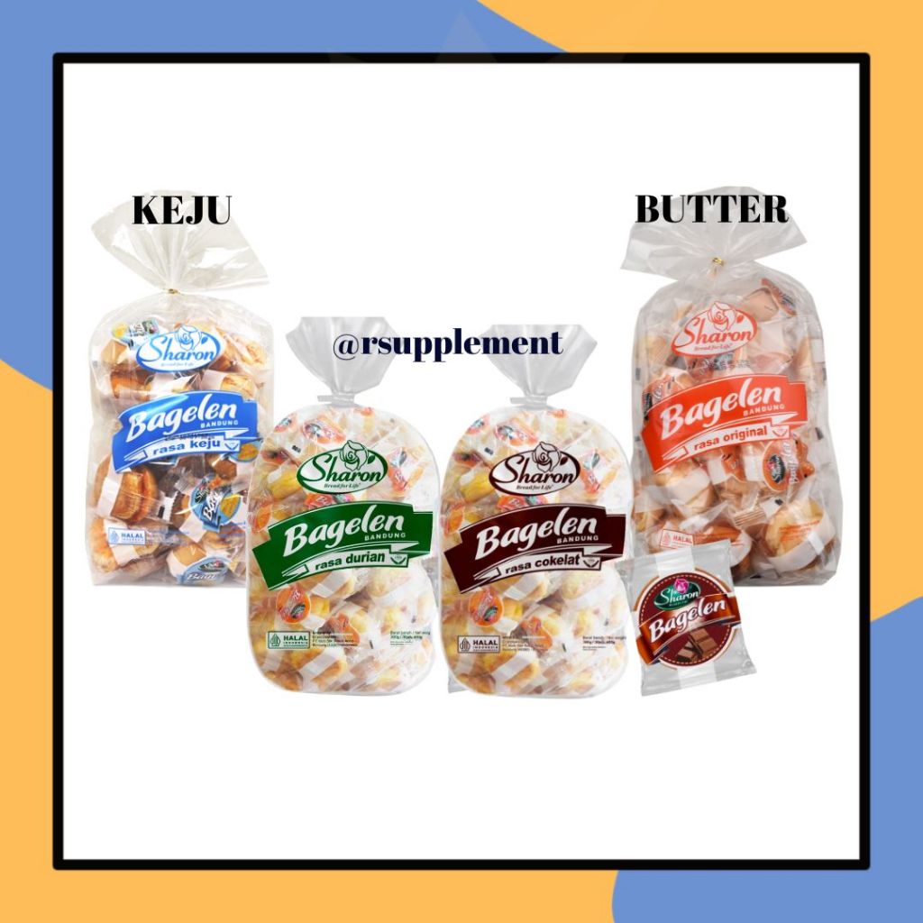

Sharon Roti Bagelen Bandung 300gr (isi 30pcs) Pastry Bagelan Kering Rasa Coklat Butter Durian Keju