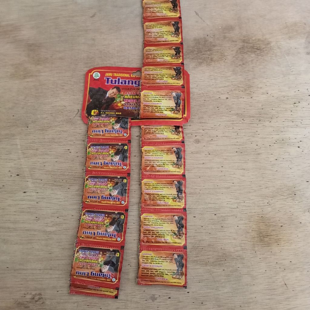 

jamu tradisional kapsul tulang linu isi 20 sachet