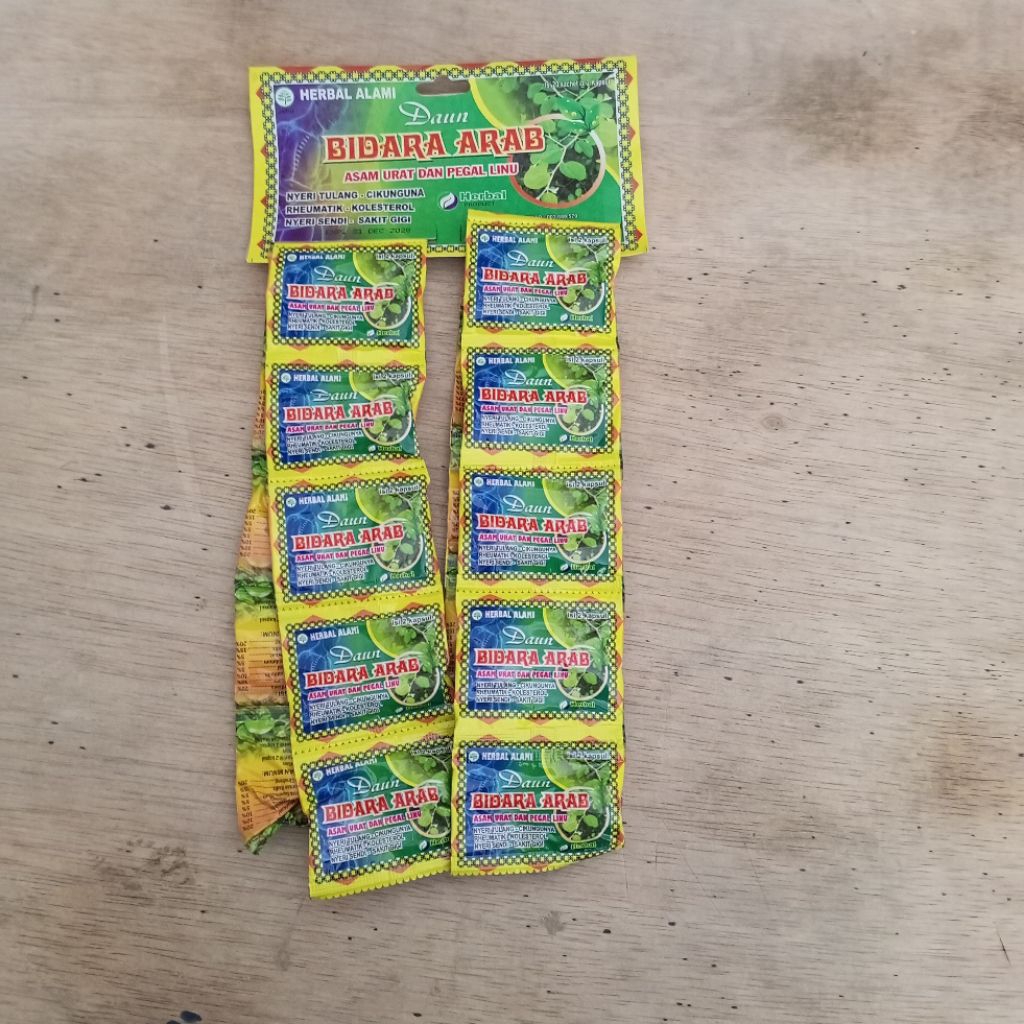 

jamu tradisional daun Bidara arab isi 20 sachet obat asam urat