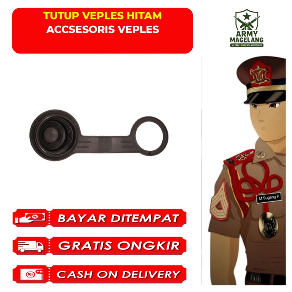 TUTUP VEPLES HITAM ACCSESORIS VEPLES ASLI