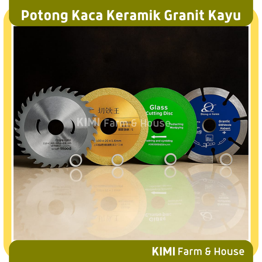 FREE RING Mata Gerinda Diamond 4inch Mata Potong Kaca Keramik Granit Kayu Mata Multifungsi Untuk Kac