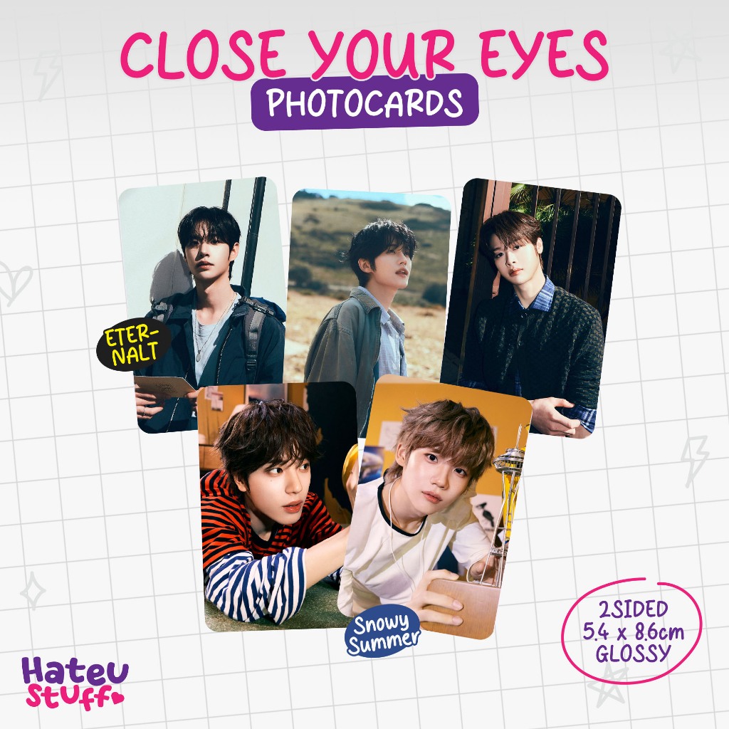 [all-in] CLOSE YOUR EYS Unofficial Photocard Snowy Summer + Eternalt