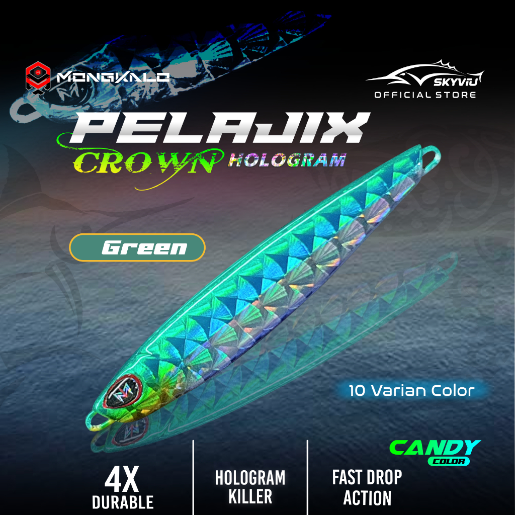 Mongkalo Pelajix Kipas noGID noMotif Candy 30 Hijau