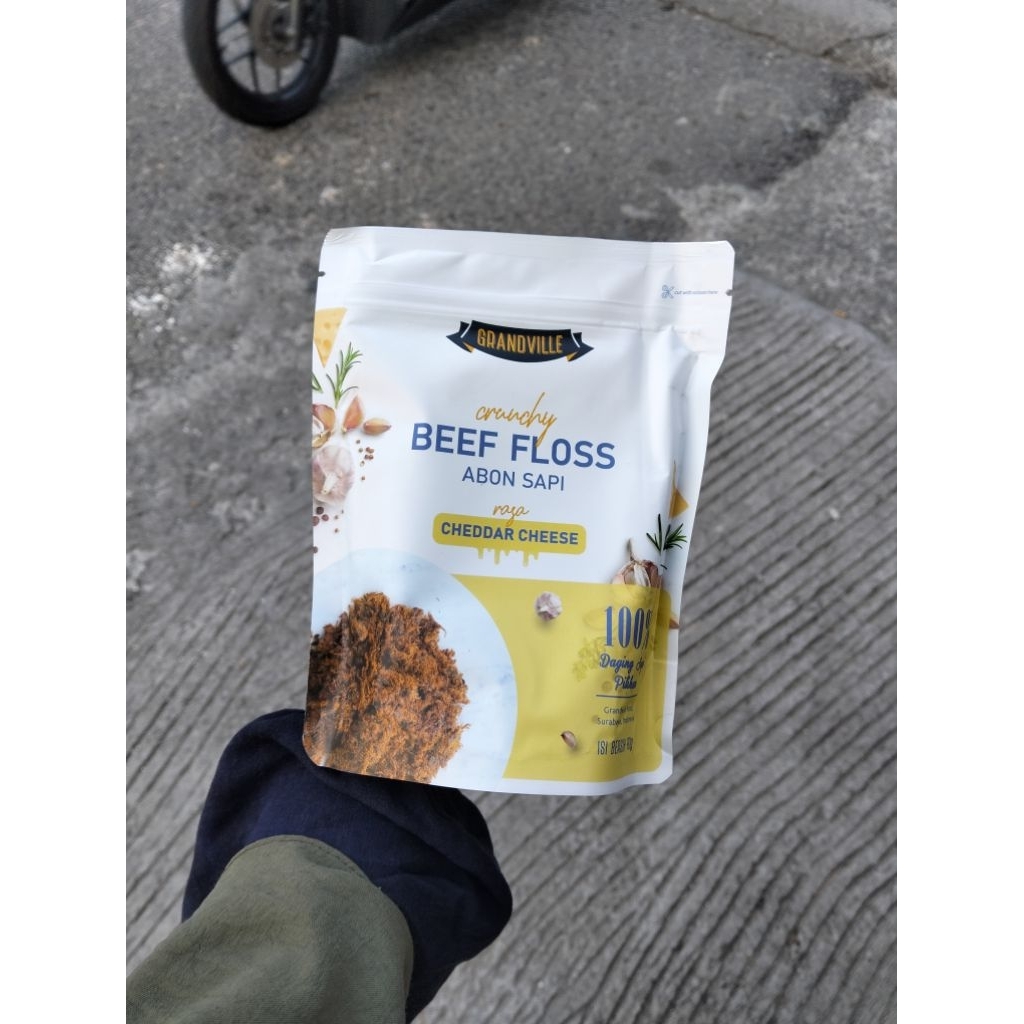 

Grandville | ABON SAPI CHEDDAR CHEESE | Abon Sapi Tanpa MSG