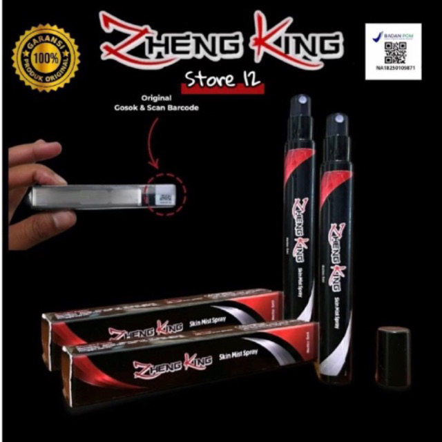 Paket hemat (2 botol) ZHENG KING Skin Mist Spray Original 100%